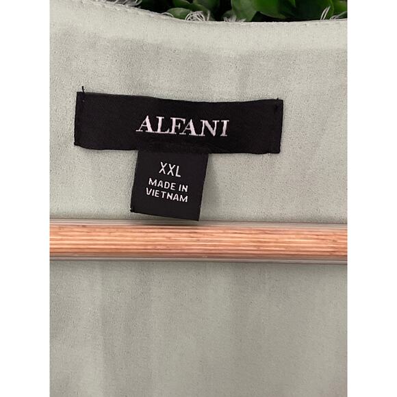 NWT Alfani mint color sleeveless blouse women’s size XXL - Picture 3 of 5